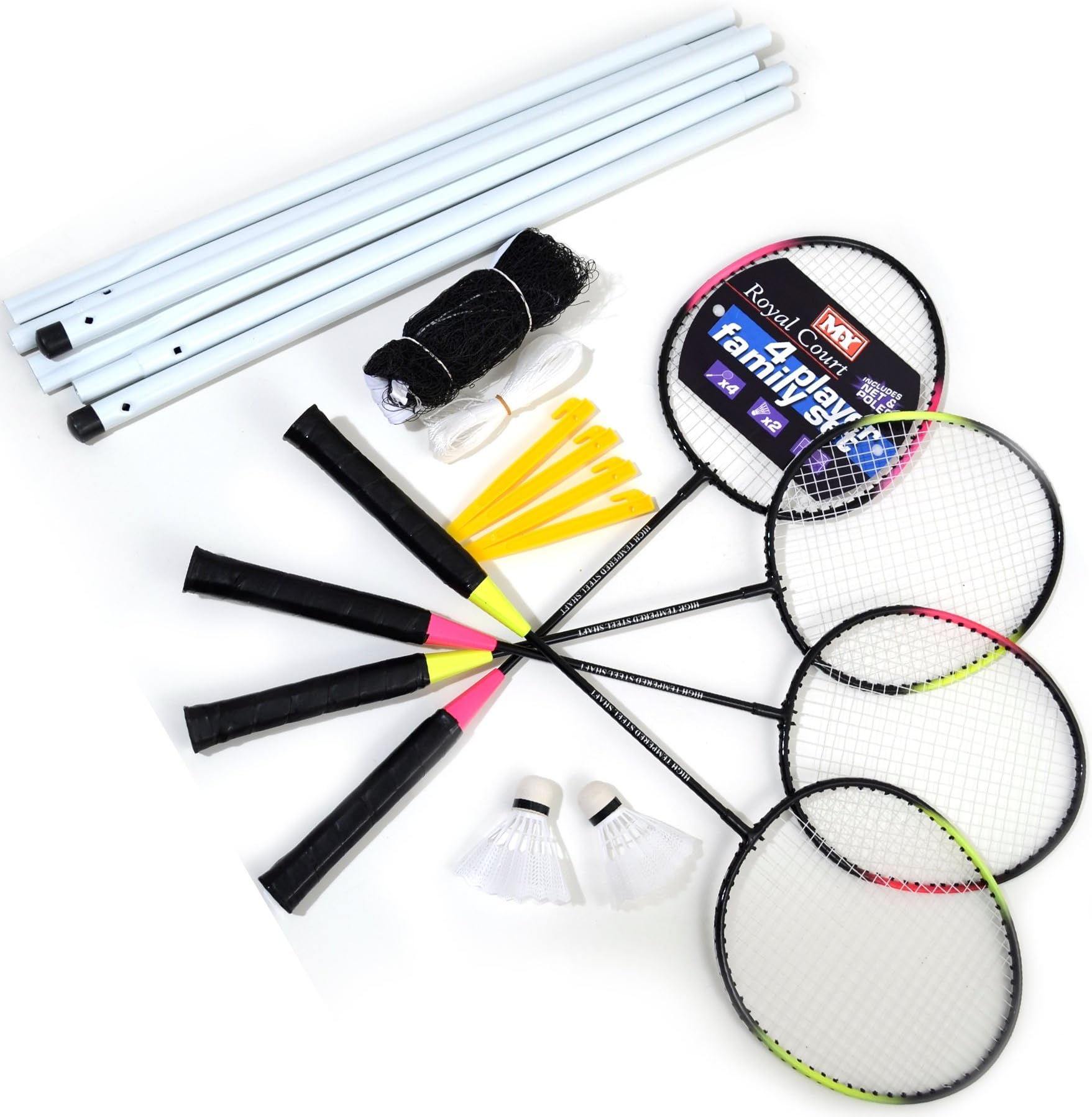 Badminton Set with Net - 4 Player