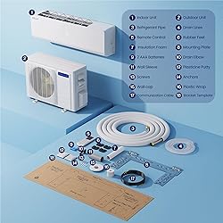 DELLA 12000 BTU Mini Split Air Conditioner Work