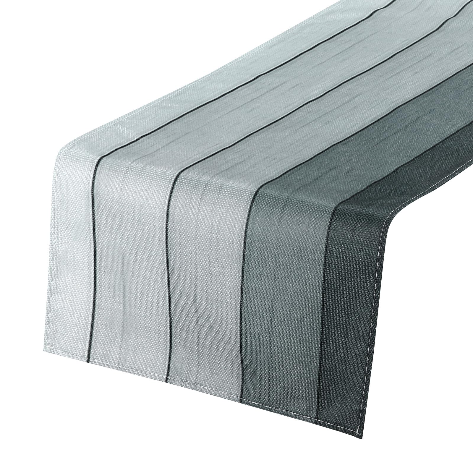 uxcell Table Runner 108" x 13", Retro Cotton Linen Table Runner, Dark Grey