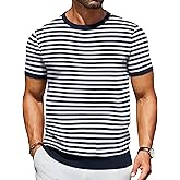 COOFANDY Men's Casual T-Shirts Short Sleeve Crewneck Pullover Classic Knit Tee Shirts