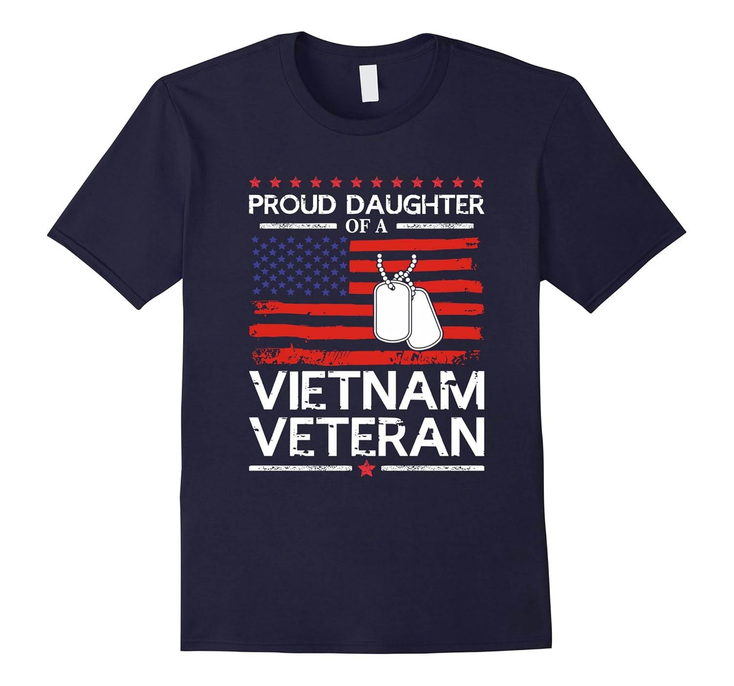 Proud Daughter Vietnam Veteran Raised By My Hero T-shirt-ANZ