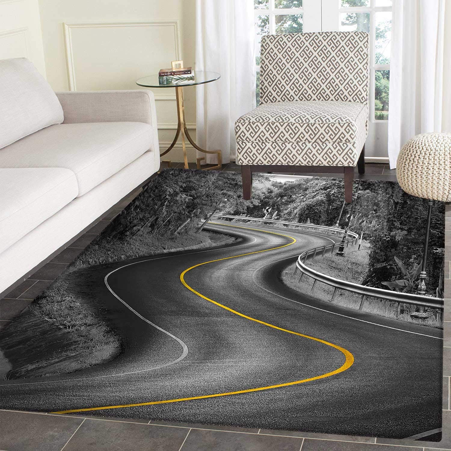 Amazon Com Black And White Decorations Rugs For Bedroom