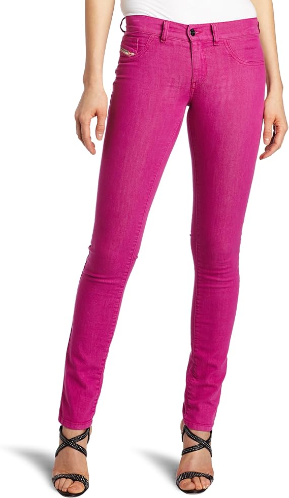 Diesel Women's Livier Super Slim Jegging 0661Q, Hot Pink, 26 at Amazon Women's Jeans store