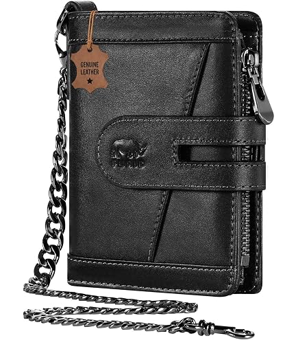 Amazon.com: COZSEDY Chain Wallets For Men RFID Blocking Leather