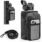 Balency Magnetic Gym Bag for Men, Magnetic Gym Water Bottle Bag, Water Bottle Holder with Phone Pockets, Powerful Magnet Gym Pouch, Magnet Crossbody Bags, Gym Accessories for Women