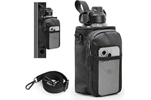 Balency Magnetic Gym Bag for Men, Magnetic Gym Water Bottle Bag, Water Bottle Holder with Phone Pockets, Powerful Magnet Gym Pouch, Magnet Crossbody Bags, Gym Accessories for Women