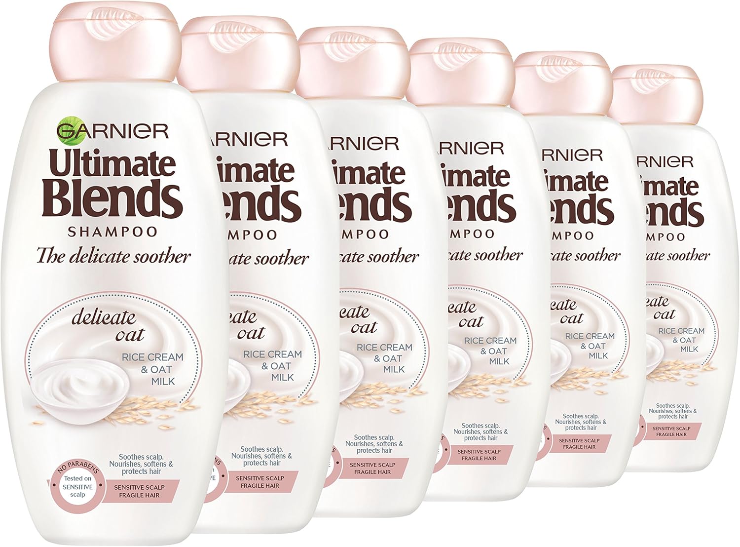 Garnier Ultimate Blends Shampoo Delicate Oat With Rice Cream & Oat