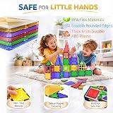 Desire Deluxe Magnetic Building Tiles 57pc STEM Toy Set for Kids view 3