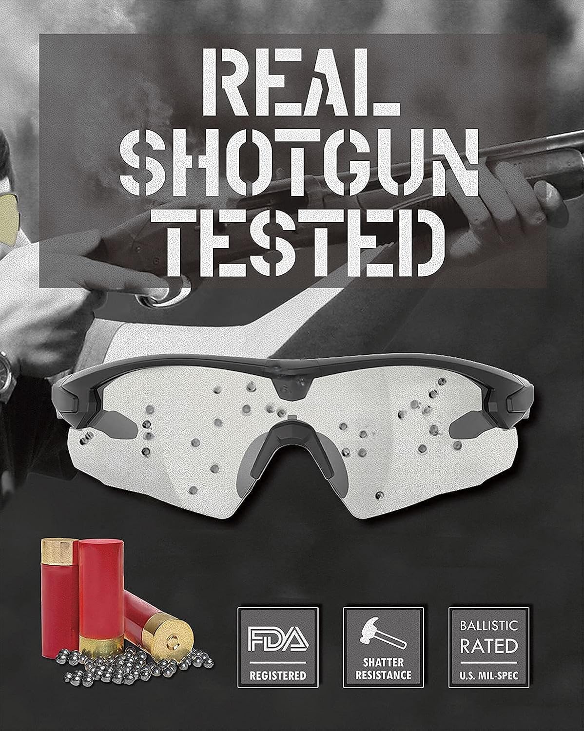 HUNTERSKY Ballistic glasses for hunting & Shooting safety glasses for men, Shooting Glasses military tactical glasses eye protection for shooting range glasses, gun range glasses range eyes shooting eye protection shooting glasses men gun safety glasses gun glasses shooting range eye protection range eye protection : Sports & Outdoors