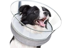 Inflatable Dog Cone Collar Alternative - EzKamfort Soft Dog Cone for Dogs After Surgery, 2-in-1 Dog Recovery Collar with Detachable Shield to Stop Licking, Dog Donut Cone for Small Medium Large Dogs