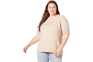 Amazon Essentials Womens Regular-Fit Soft Touch Long-Sleeve Crewneck Sweater