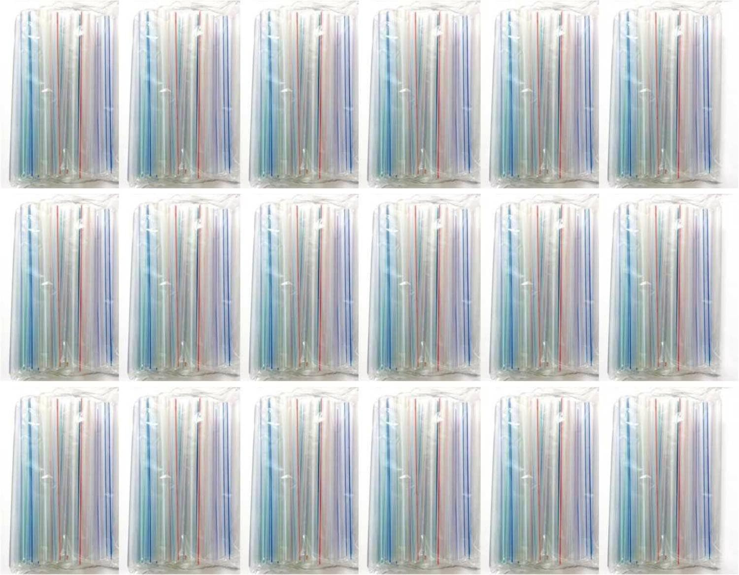 1750 pcs Fat Bubble Tea 9" x 1/2" Straws - WHOLESALE