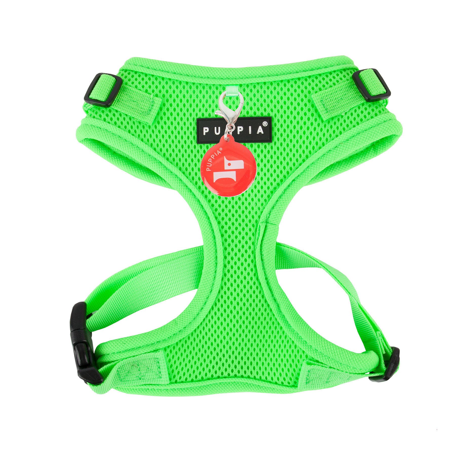 Puppia Neon Soft Harness II, Medium, Green