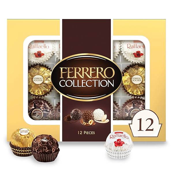 FERRERO COLLECTION GOURMET GIFT BOX, 12 ASSORTED CONFECTIONS...