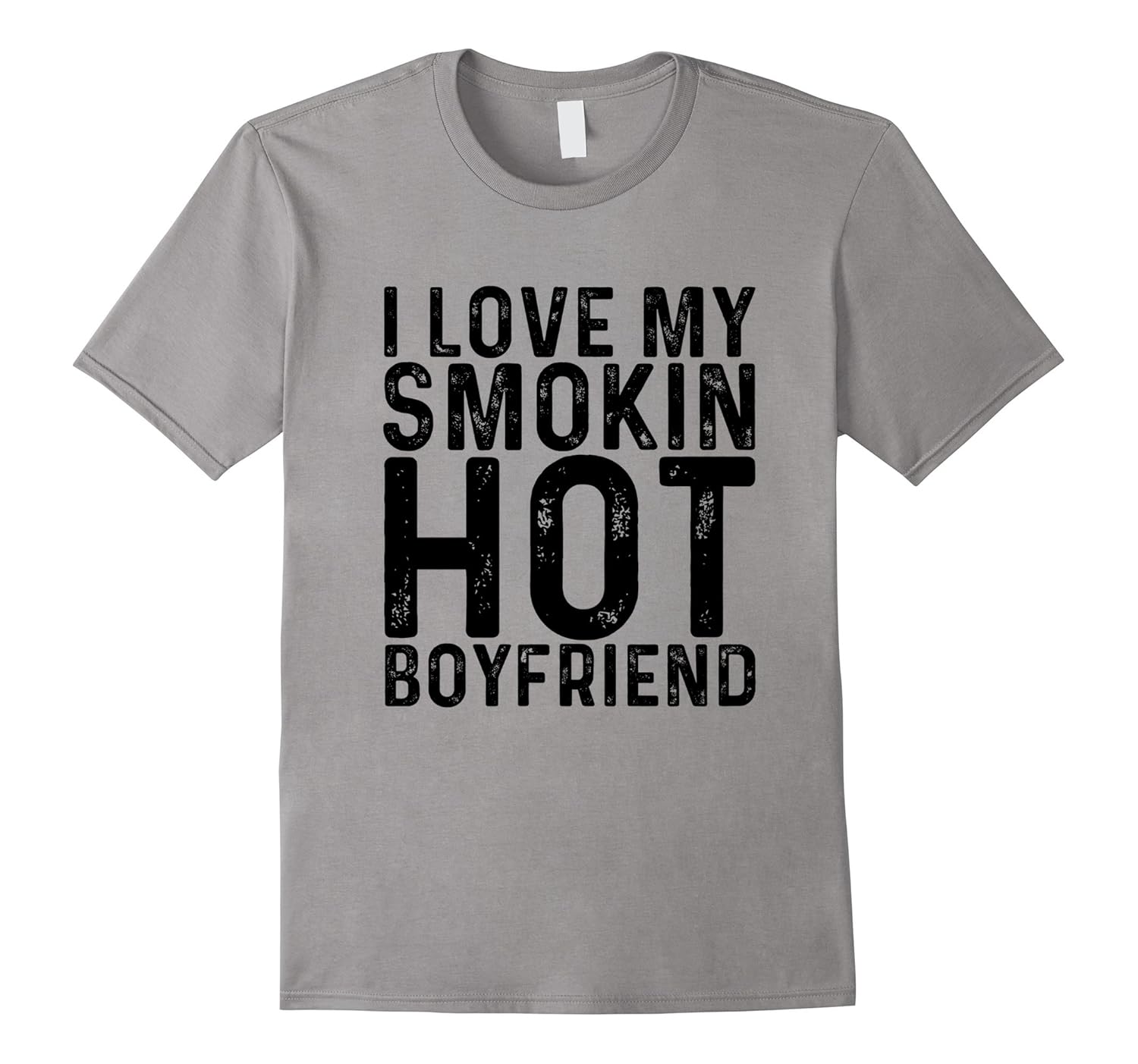 I Love My Smoking Hot Boyfriend | Anniversary Trend T-Shirt-Rose