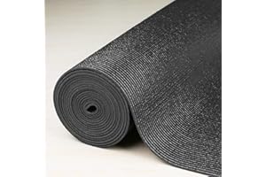 HOOTOWN Foam Rubber Toolbox Shelf Liner Drawer Mat 1/8 Inch Thick X 18 Inch Wide X 24 Ft Long Black, No Slip for Protecting Cabinet, Garage, Cart, Tool Box