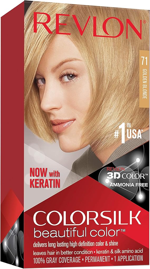 Revlon Revlon Colorsilk Natural Hair Color, 7G Golden Blonde Each