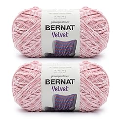 Bernat Velvet Quiet Pink Yarn - Pack of 10.5oz/300g