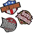 4.5 Set of 3 Pieces Embroidered Viking Small Patches Emblem Iron-on/Sew-on for Jacket/Vest Motorcycle
