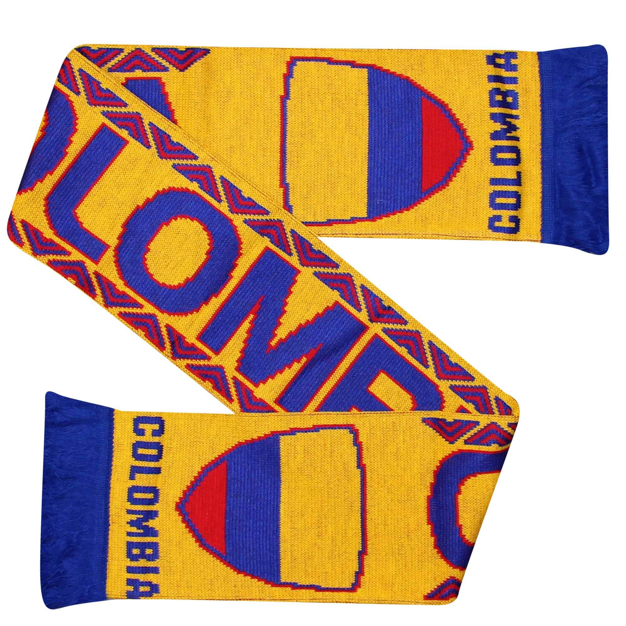 Colombia World Cup Football Fans Scarf (100% Acrylic)