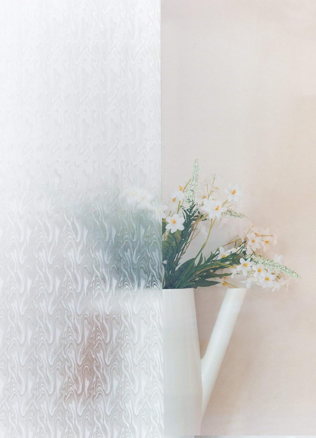 d-c-fix window film privacy Smoke, 45cm x 2m, self adhesive vinyl films for glass windows with a modern fog pattern, opaque - Image 3