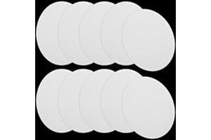 LABLPSAI Qualitative Filter Paper Circles, 110mm/4.33 inch Diameter, 10-15μm (10-15 Micron) Pore Size, Slow Filtration Speed, 100Pcs