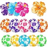 Luau Party Decorations,Hawaiian Plates and Napkins Party Supplies Hibiscus Tableware for Aloha Summer Beach Party Supplies