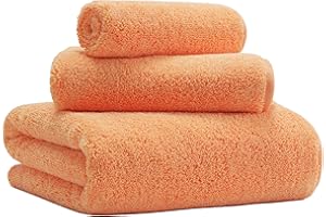 MICROFI New Microfiber Bath Towel Set, 3 Piece, Oversize, Quick Dry, Lint Free, Includes Body, Hand and Face Towels