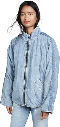 quilted denim jacket womens