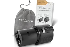 *FOR TESLA ONLY* ApexCharger PRO 1 connector: J1772 to Tesla Adapter. Converts portable, mobile & level 2 wall mounted AC electric vehicle charging stations to NACS. Exterior accessories Model S Y 3 X