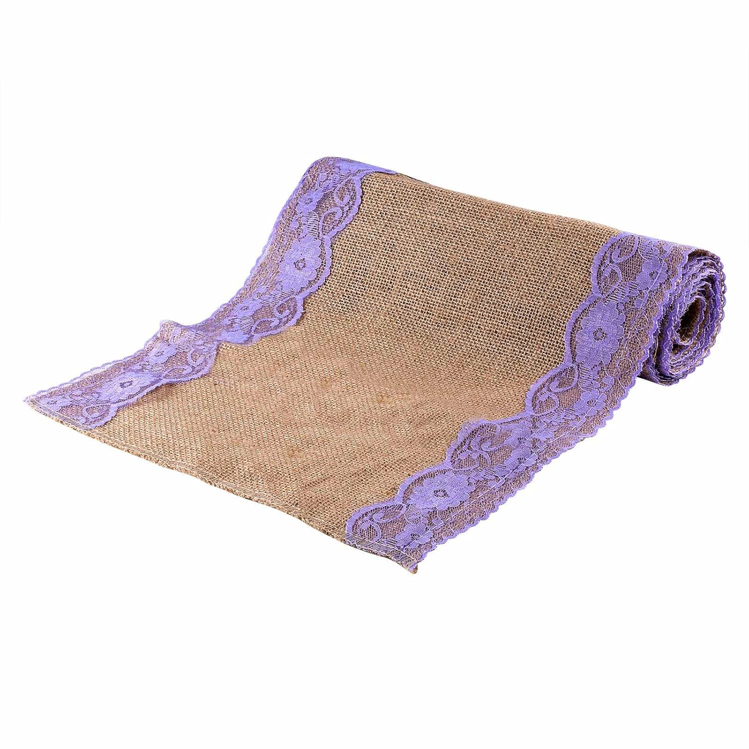 Best lavendar burlap table runner
