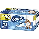 Charmin Ultra Soft Toilet Paper, 24 Triple Rolls = 72 Regular Rolls