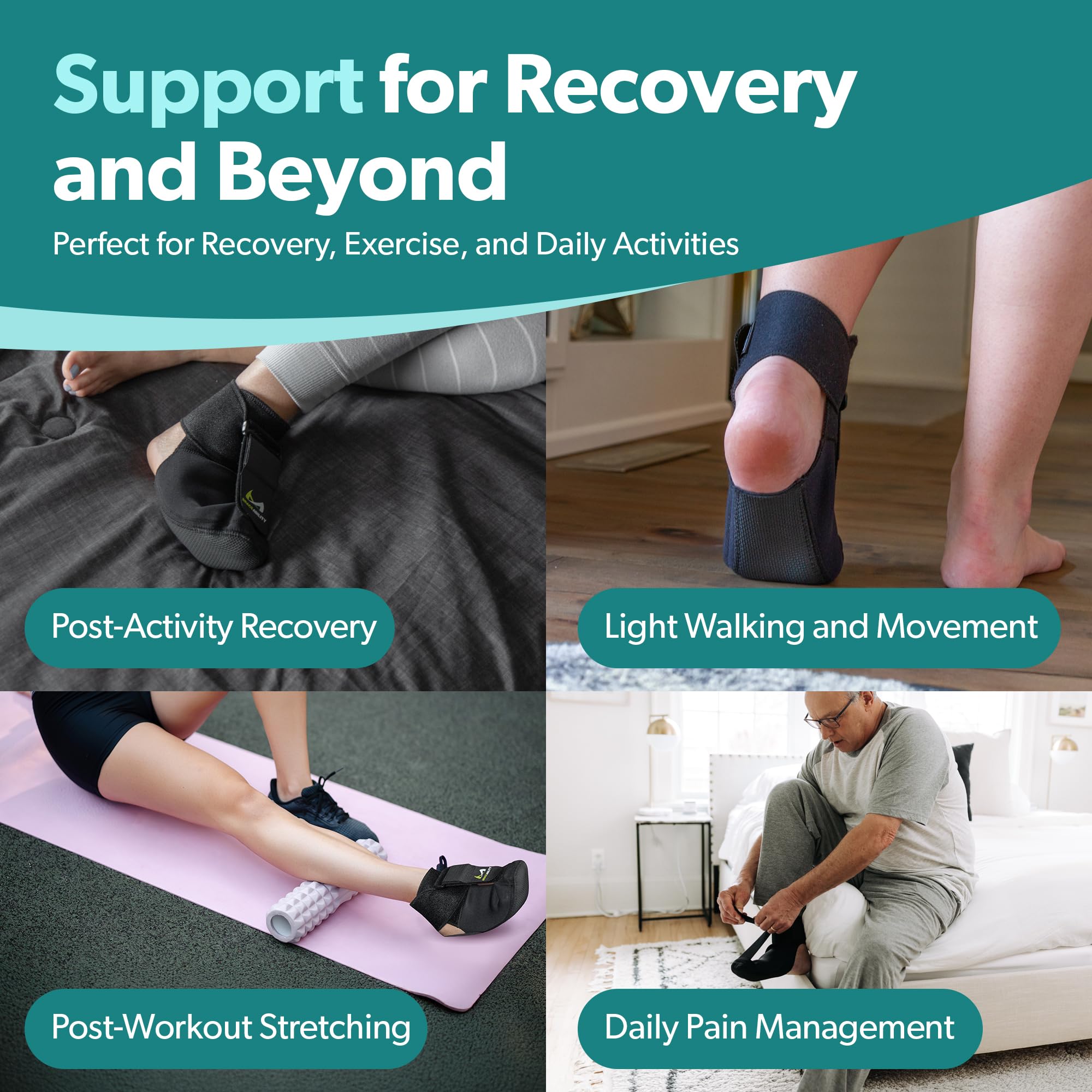 Mua BraceAbility Plantar Fasciitis Night Splint Sock - Soft Plantar ...