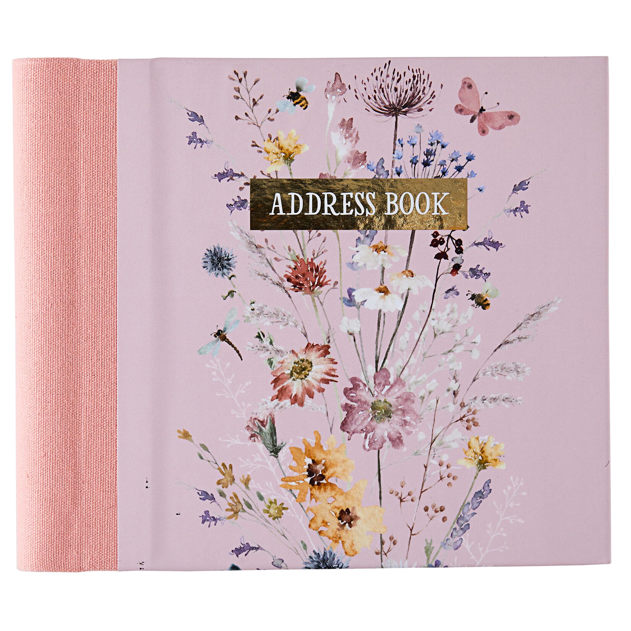 Design By Violet Wild Meadow Address Book Telephone Book Journal Organiser 520 Spaces Hard Back Cover Contemporary Design Gift Present 15cm x 17cm