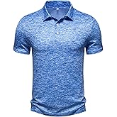 Umturmok Men's Performance Golf Polo Shirt Moisture Wicking Quick Dry Short Sleeve Polo Shirts for Men Casual Activewear