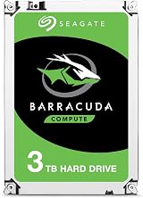 Seagate BarraCuda 3TB Internal HDD 3.5" SATA 6Gb/s 7200 RPM 64MB Cache Desktop view 2