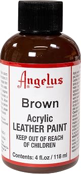 Angelus Leather Paint 4 oz Brown Brand New view 1