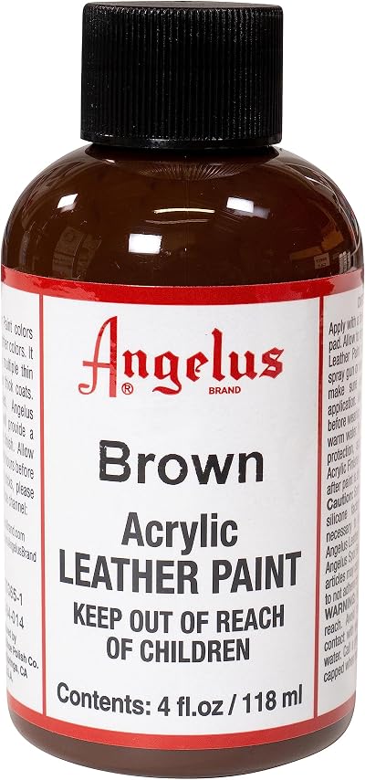 Angelus Leather Paint 4 oz Brown Brand New