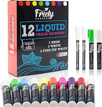 40 Chalk Markers Ultimate Chalk Marker Bundle 20 Vintage Metallic Neon Pastel Colors Chalk