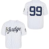 CGUBJI Youth's Hammer of Judge 99 Stripes Retro Kid Baseball Jersey Stitched 90s Clothing Shirt for Party