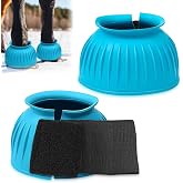 Abbylike Bell Boot for Horse 1 Pair/2 Pair Available | Protect Against Hoof Impact Trauma, Rubber Bell Boots Horse Care for Turnout, No Rub Design Wrap Hook and Loop