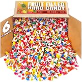 Assorted Fruit-Filled Hard Candy, 6 lb, Individually Wrapped Bon Bons | Classic sweets with juicy centers for office bowls, parties, favors, gift baskets, receptions, holidays and sharing