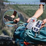 YOUSHARES Insulin Cooler Travel Case Black with 2 Ice Packs view 2