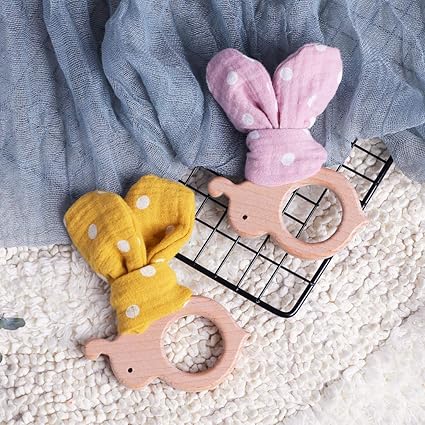 wooden baby teething toys