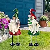 HONGLAND Outdoor Christmas Decorations Gnomes Decorative Garden Stakes, Unique Thanksgiving Gifts for Outside Garden Decor Yard Lawn Porch Party-18 Inch