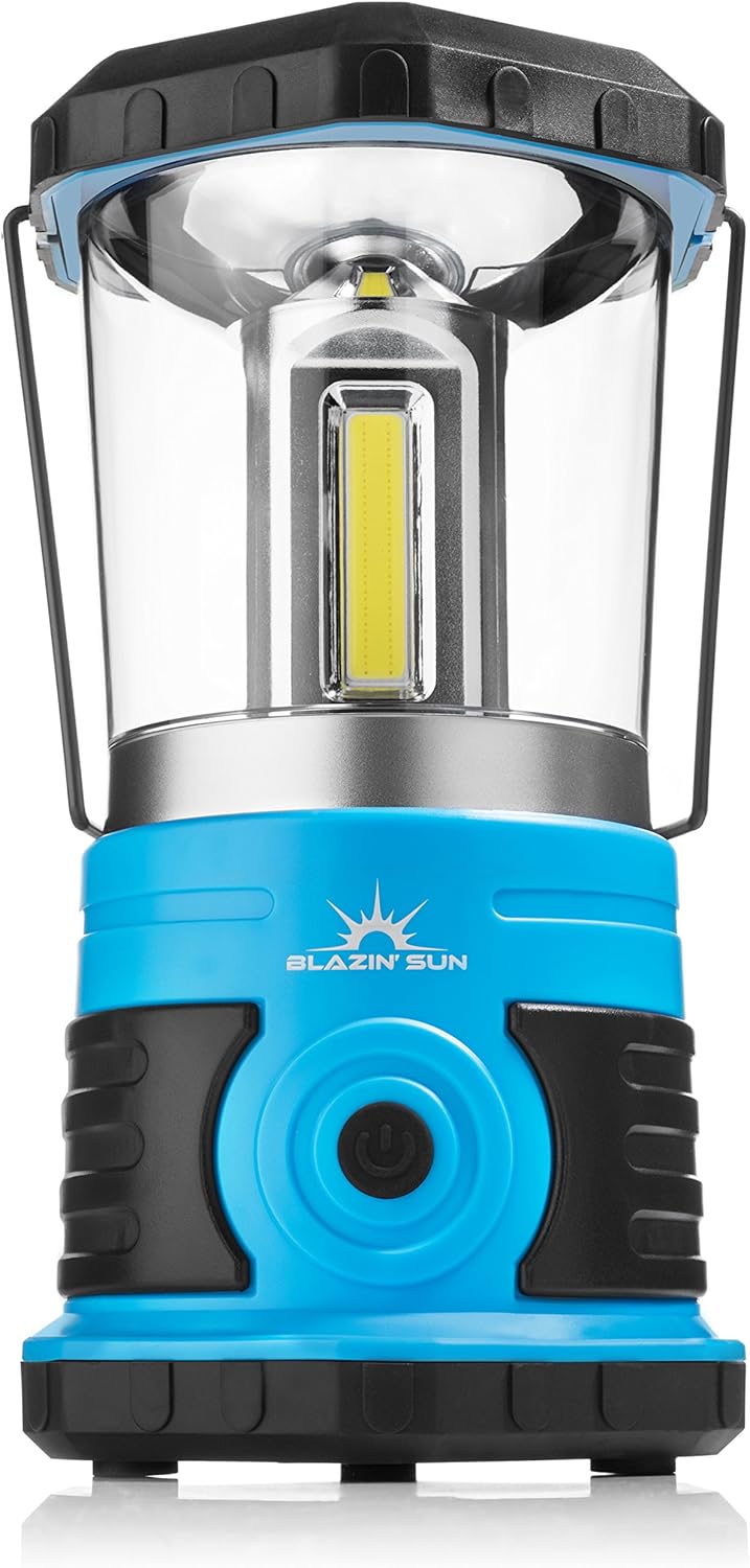 Blazin' Sun 1500 Lumen | Led Lanterns Battery Operated | Hurricane, Emergency, Storm, Power Outage Light | 200 Hour Runtime (Teal) - - 