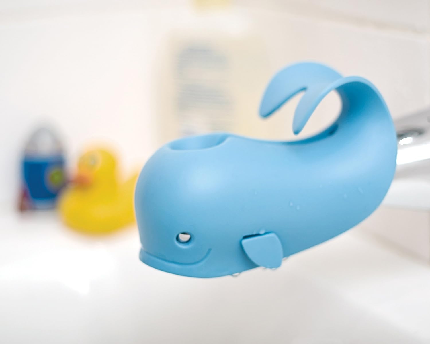 Skip Hop Moby Bath Spout Cover Universal Fit, Blue : Bathtub Side Bumpers : Baby