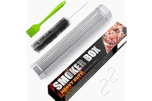 UIRIO Smoke Tube for Grilling and BBQ - 12'' Stainless Steel Pellet Smoker Tube