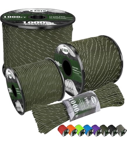 Kit 100 Pieds De Paracorde TJPARACORD - Type III 7 Brins - 550 Cordon US - NEUF