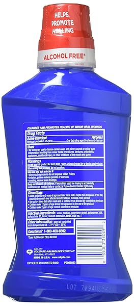 COLGATE PEROXYL MOUTH SORE RINSE, MILD MINT, 16.9 OZ